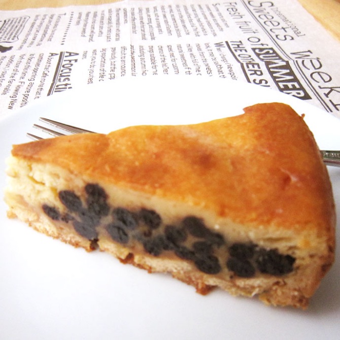 ブルーベリーのベイクドチーズケーキ